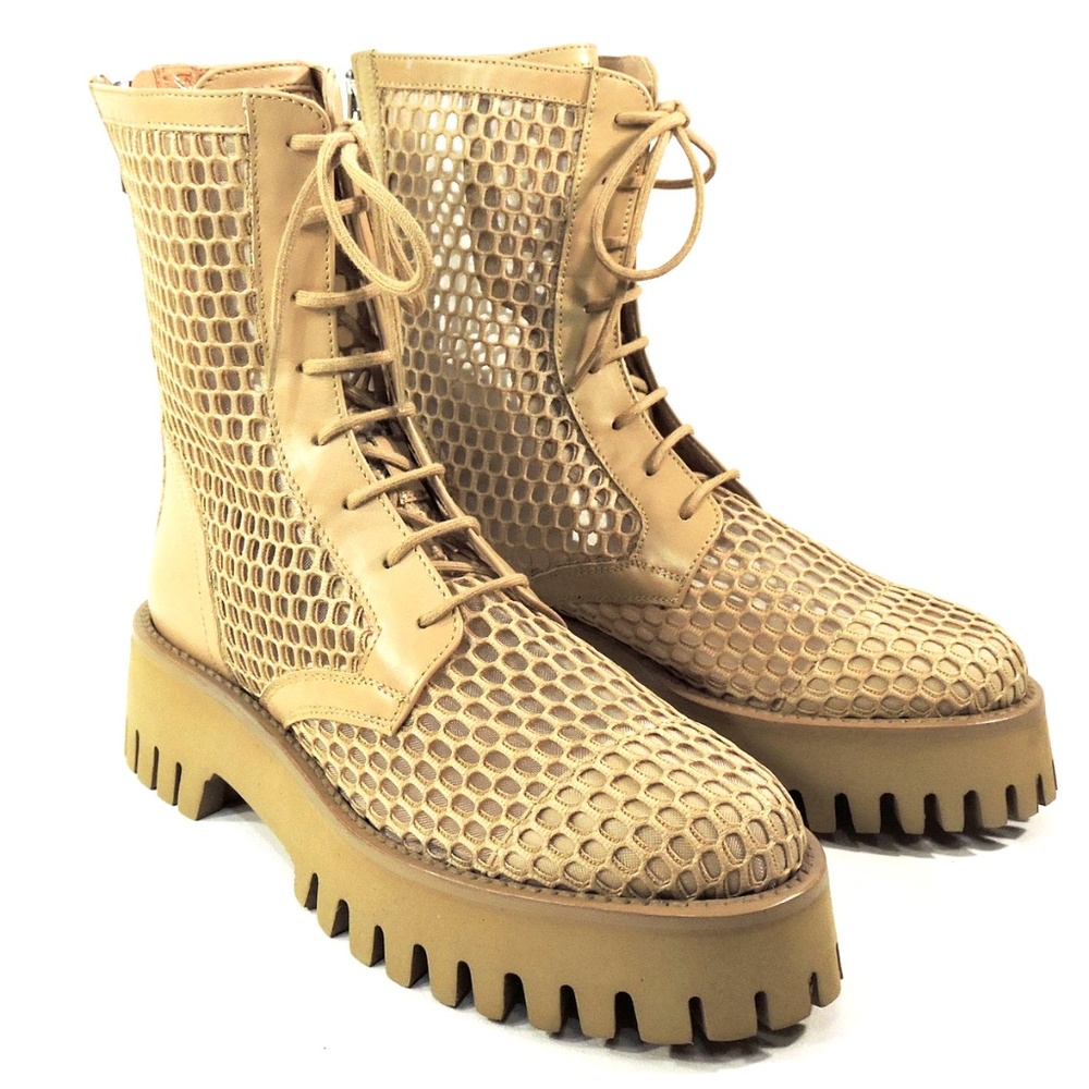 CASADEI ๐ฎ๐น WOMENS SAND LEATHER FASHION SUMMER BOOTIE - Picture 2 of 8